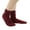 Burgundy, variant on SPRING PARK Fashion Comfortable Casual Cotton Socks for Women Crew for Sports Solid Color Stretch Socks for Girls