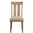 thumbnail image 2 of Beige and Maple Side Chairs (Set of 2) / Cozy Seating for Farmhouse Style Space, 2 of 3
