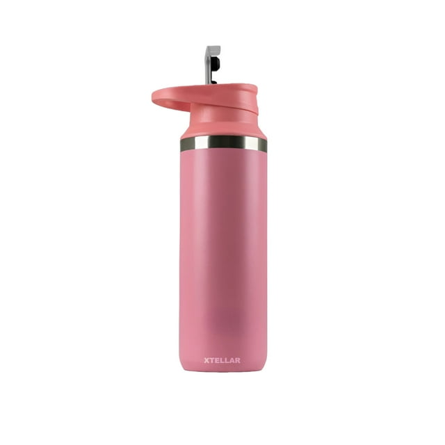 Termo Botella De Acero Inoxidable Grande 500 Ml Antiderrame Color Rosa