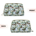 thumbnail image 3 of Cauagu Mallard Ducks And Roses Print Large Cosmetic Bag,Portable Cosmetics Pouch Travel Makeup Bag Large Capacity Travel Makeup Case Organizer Makeup Brush Organizer, 3 of 8