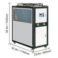 thumbnail image 4 of KFFKFF Air-cooled Industrial Water Chiller 9.4HP 16 Gal 60L for Cooling Water, 4 of 9