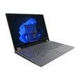 thumbnail image 2 of Lenovo ThinkPad P16 Gen 1 21D6 - 180-degree hinge design - Intel Core i7 - 12850HX / up to 4.8 GHz - Win 10 Pro 64-bit (includes Win 11 Pro License) - NVIDIA RTX A1000 / Intel UHD Graphics - 32 GB RAM - 1 TB SSD TCG Opal Encryption 2, NVMe, Performance - 16" IPS 1920 x 1200 - Wi-Fi 6E - storm gray (top), thunder black (bottom) - kbd: English, 2 of 17