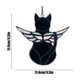 thumbnail image 3 of Adorno colgante conmemorativo de ángeles de colores para gatos, colgante de regalo para amantes de los gatos, negro, 3 of 6