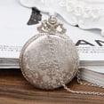 thumbnail image 3 of Hevirgo 3Pcs Pocket Watch Steam Train Locomotive Alloy Quartz Movement Chain Necklace Watch for Collection, 3 of 8