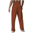 thumbnail image 2 of YiZYiF Pantalon de Danse Latine pour Hommes Salsa Rumba Tango Compétition Pantalon de Pratique Caramel TTG, 2 of 5