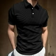 thumbnail image 2 of Camisas Para Hombre Camisa de hombre Performance Camisas de manga corta Camisa (Black, L), 2 of 4