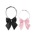 thumbnail image 1 of INSPIRE CHIC Corbata de mo?o ajustable para mujer, 2 piezas, negro+rosa, talla única, 1 of 1