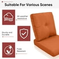 thumbnail image 6 of OPOHORO Outdoor 8-Piece Deep Seat Cushion,25"x 22", Water Resistant, Fade Resistant, Deep Seat Bottom and Back Cushion for Chair, Sofa, and Couch,Orange, 6 of 7