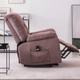 thumbnail image 3 of PAPROOS Lift Chairs for Elderly Seniors, Fabric Power Lift Recliner Chair with Remote Control and Side Pocket, Heavy Duty Electric Recliners, Modern Recliner Sofa for Living Room, Brown, 3 of 13