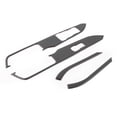 thumbnail image 4 of BFY For Ford Mustang 2015 2016 2017 2018 2019 Auto Window Switch Lock Cover Trim Carbon Fiber Styling ABS Plastic, 4 of 12