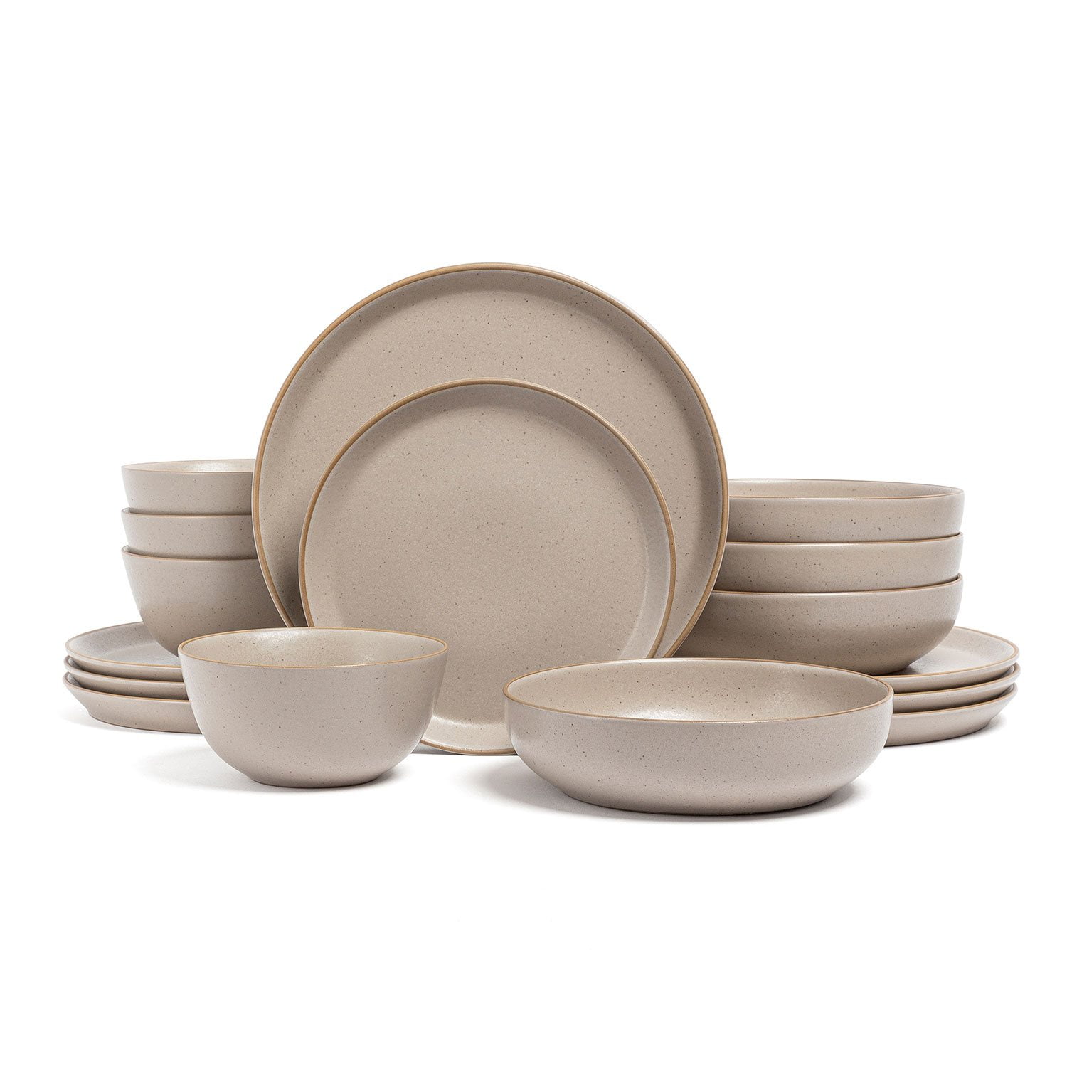 Stoneware Dinnerware Most Durable Everyday Dishes Over&back 16-Piece  Artisan Stoneware Dinnerware Set