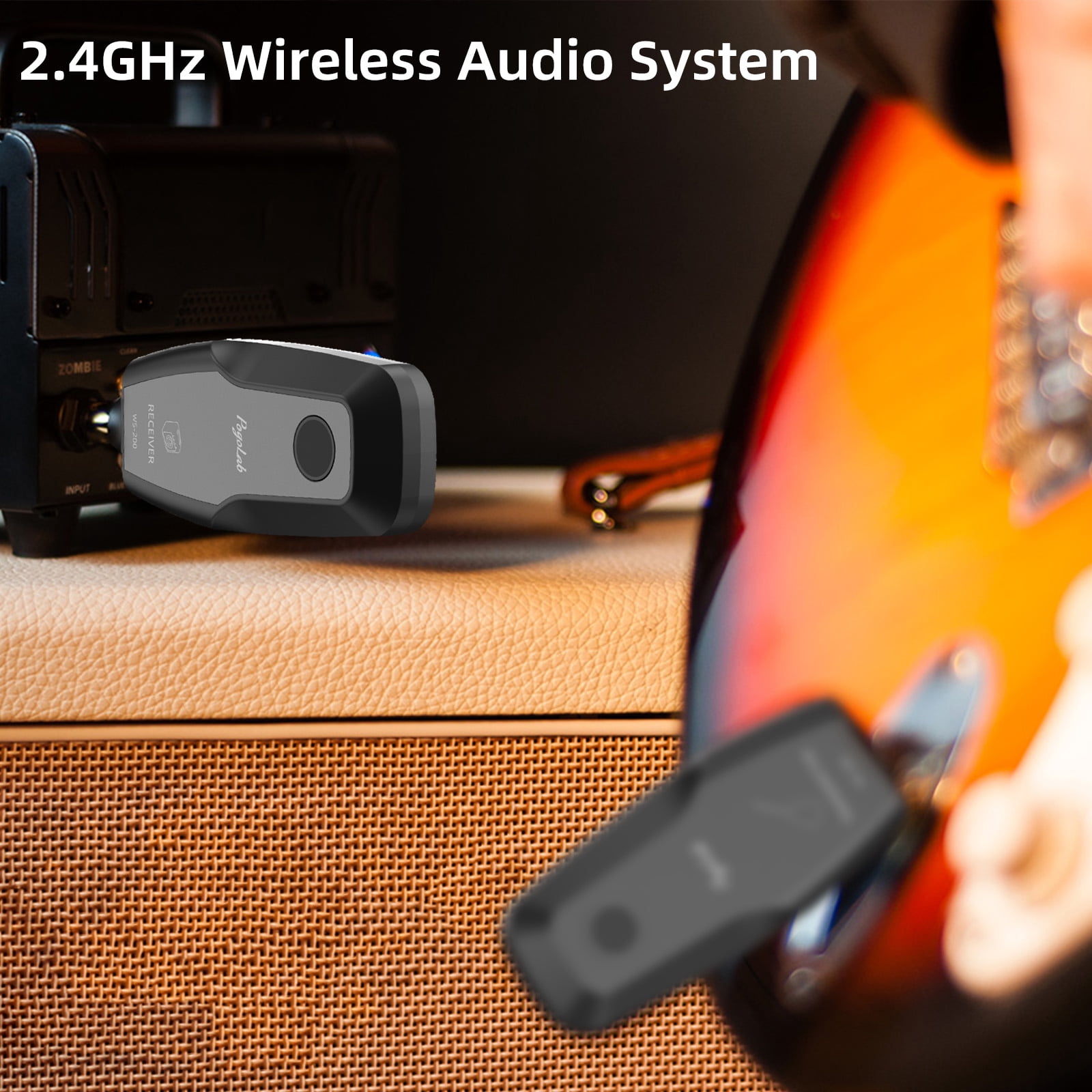 POGOLAB 2.4GHz Wireless Audio System 2.4G Guitar Wireless Transmitter &Receiver