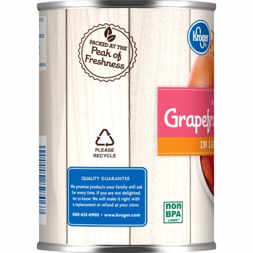 2X-KR Ruby Red Grapefruit Sections in Light Syrup - 15 oz