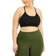 thumbnail image 2 of Id Ideology Womens Plus Size Low Impact Sports Bra, Black, 2X, 2 of 3