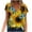 Green, variant on Fesfesfes Tops for Womem Casual Tops Comfy Fashion Womens Sunflower Print T-Shirts Round -Neck Casual Short Sleeves Tops Blouse V Neck Tees Summer Tops Tunic Summer