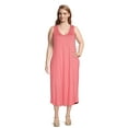 thumbnail image 2 of Terra & Sky Women's Plus Size Swing Tank Dress, 2 of 5
