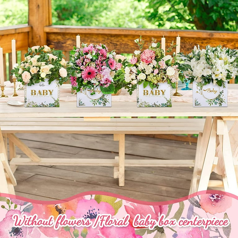 Floral baby shower shops decorations