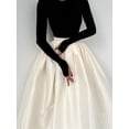 thumbnail image 5 of Satin Long Sleeve Prom Dress with Pockets - Elegant Evening Party Gowns for Women Yellow S, 5 of 9