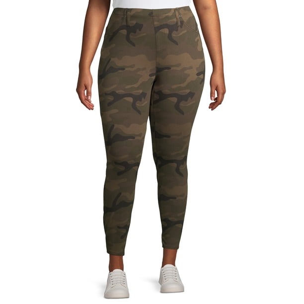 Terra & Sky Terra & Sky Women's Plus Size Camo Jeggings