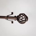 thumbnail image 3 of Mainstays 3/4" Bronze Twist Cage Adjustable Single Curtain Rod Set, 30"-84", 3 of 7