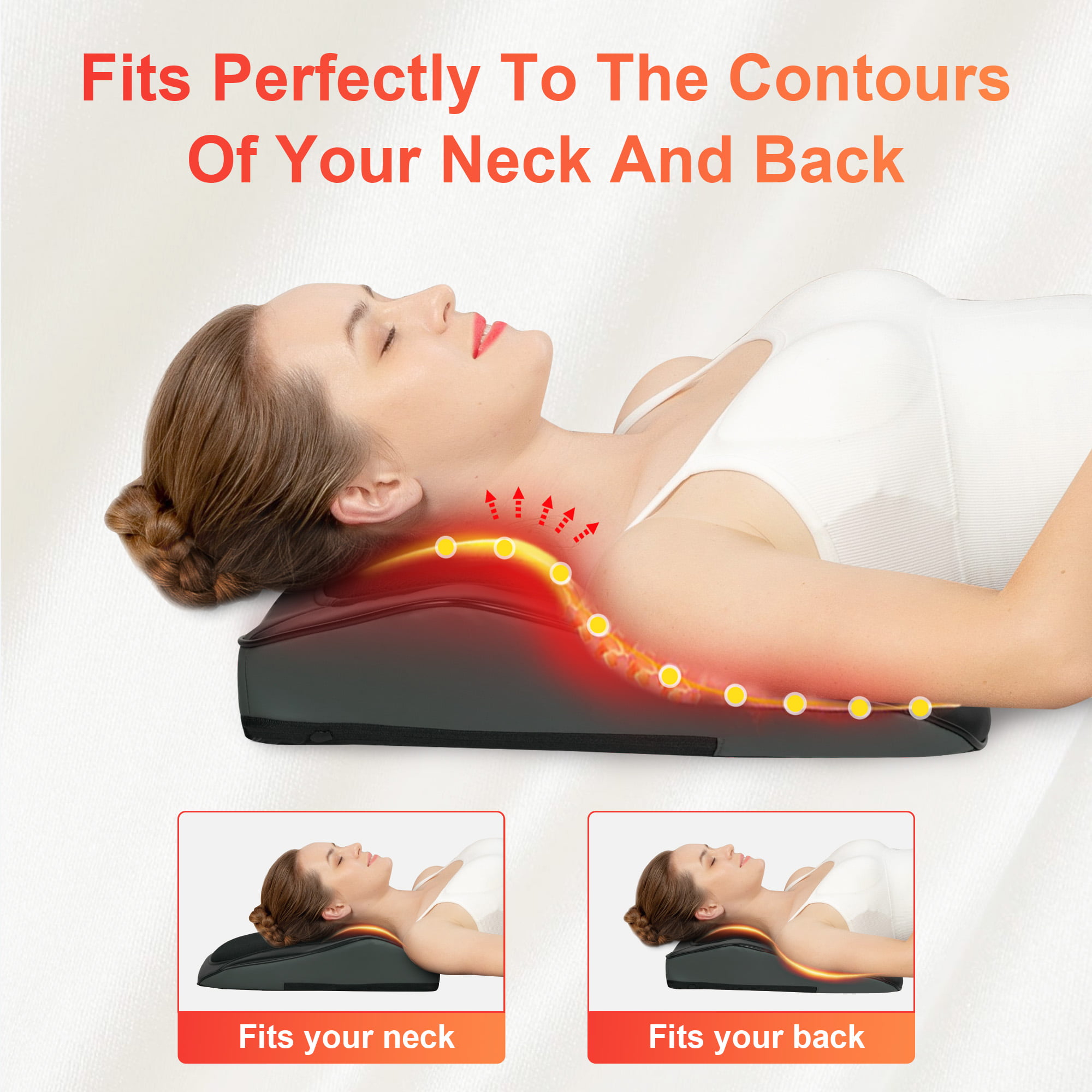 Used COMFIER CF-6302 Shiatsu Neck and Shoulder Back Massager,Massage Pillow  with Heat,Best Gift for Men/Women/Mom/Dad. For Sale - DOTmed Listing  #4669193