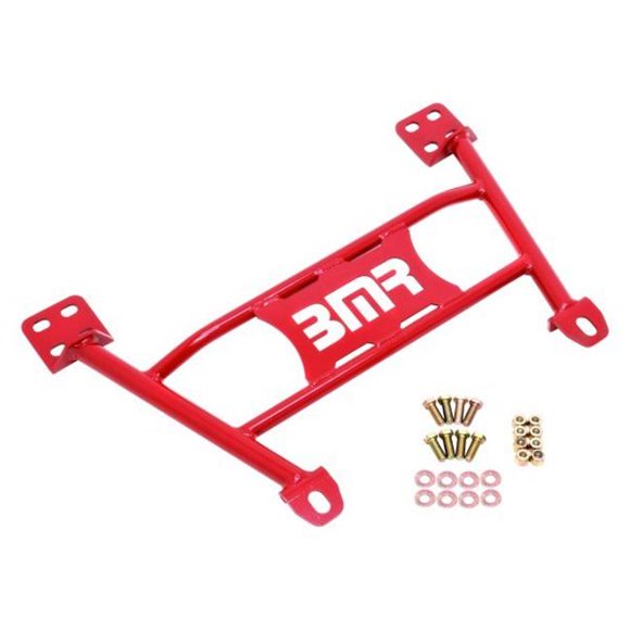 BMR Suspension CB004R Support de Radiateur Châssis Attelle, Rouge pour 2005-2014 S197 Mustang