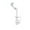 A Porcelain White, variant on Mechanical Arm Faucet Bathroom Kitchen Sink, Cold And Hot Dual Control Faucet, Expandable Rotating Anti Splash Pressurized Faucet ,Leakproof Design