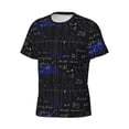 thumbnail image 5 of Vsdgher Mathematica Science Print Men's Dry Fit Mesh Athletic Shirts Moisture Wicking Tennis T-Shirt Tops, 5 of 9