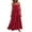 Red, variant on Odeerbi Dresses For Women 2025 Maxi Dress Casual Loose Strap Beach Long Dress Red