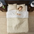 thumbnail image 3 of Virtu Comforter Sets, All Season Lightweight Botanical Queen Comforter Set, 3-Pc Bedding Sets, Oatmeal/Offwhite, 3 of 8