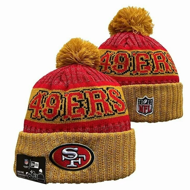 San Francisco 49ers Sport Fans Cuffed Stylish Toque Cap Knitted Beanie Hat Embroidered Winter Basketball Cap