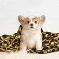 thumbnail image 4 of Disketp Gold Glitter Leopard Dog Blanket/Bed Cover for Dogs and Cats,Puppy Essentials-Large, 4 of 8