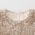 thumbnail image 5 of Girls' Glitter Casual Sleeveless Dress with Solid Color and Off-Shoulder Design for Play and Parties, 5 of 7