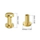 thumbnail image 2 of Uxcell 8Pack Tornillo Chicago de latón, remaches de cuero cóncavos de 10mm, tornillo de unión para artesanía en cuero, 2 of 6