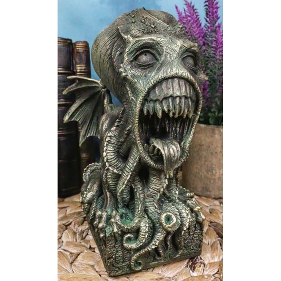 Myths Legends Ocean Terror Demonic God Cthulhu Baring Teeth and Tongue Figurine