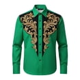 thumbnail image 4 of LIIPEE Men Shirts Carnival Party Fashion Graphic Printed Long Sleeve Lapel Button Down Shirt Casual Tops Male Comfortable Breathable Soft Western Cowboy Shirts,M, 4 of 4