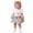 Hot Pink, variant on Shadoumai Girls Floral Plaid Dress Outfit Set Short Sleeve Bodysuit Birthday Themed Coordinating Hairpiece For Summer Playful Back to School Outfits