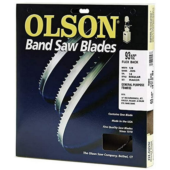 Brand Olson Saw FB08593DB 1/8 by 0.025 by 93-1/2-Inch HEFB Band 14 TPI Regular Saw Blade, Pack of 2