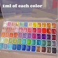 thumbnail image 3 of HLONK Shifting Watercolor Painting Set Watercolor Painting Set Color Shifting Watercolor Paint Set Colourful Painting Kit Model Metallic Pearlescent Watercolor Paint for Art Painting (60c, 3 of 7