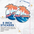 thumbnail image 4 of (2 Pack) North Carolina Stickers - Vacation Souvenir - NC Travel Decal - 5" On Longest Side - Sticks to Smooth Flat Surfaces - Made in USA - BMCS18199, 4 of 7