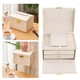 thumbnail image 5 of Caja de almacenamiento de joyas creativa de 3 capas, organizador de baratijas, regalo decorativo para Blanco A, 5 of 9