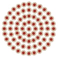 thumbnail image 1 of 12mm Sunflower Diamond Sew on Rhinestones, 150 Pcs Rhinestone Sequin Embellishments Crystal Glass Metal Base for Bedazzling, Bright Red, 1 of 7