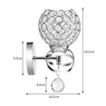 thumbnail image 4 of Lámpara de Pared de Cristal Moderna, Iluminación exquisita para Dormitorio, Sala de Estar, 4 of 7