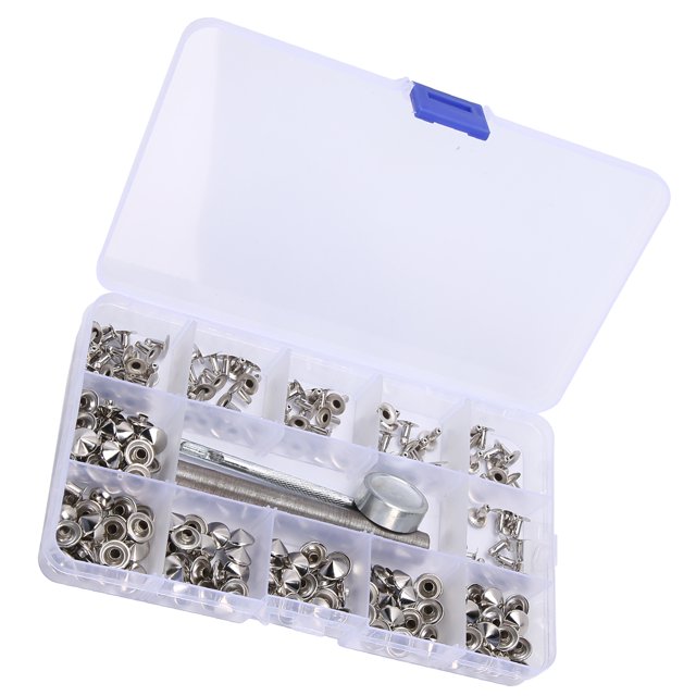 Kit De Enganche De aleación De Aluminio, Kit De Instalación De Remaches Suministros Para Hacer Manualidades Remaches De Cuero Con Herramienta De Instalación De Punzón Para