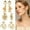 style3, variant on DESIGNICE 4 Pairs Statement Earrings for Women,Metal Plated Geometry Womens Earrings,Facial Refinement Gold Earrings,Style1