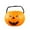Orange2, variant on Halloween Decorations, Alloween Decoration Foldable and Detachable Two and a Half Bucket Large, Medium and Small Pp Candy Bag Bucket, plastic, Orange