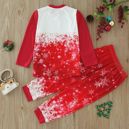 

Cathalem Family Christmas Pajama Pants with Pockets Merry Christmas Print Winter Pajamas Long Fuzzy Christmas Pajama Pants Family Suit Red 2Y