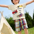 thumbnail image 6 of Boys' 2-Piece Summer Outfit 6-12 Months 12-24 Months 2T 3T 4T 5T 6T 7T Children Short Sleeve Graphic T-Shirt and Cargo Shorts Set 5-6 Years, 6 of 7