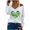 White, variant on WREESH Womens St. Patrick's Day Shirt 2025 Spring Fashion Off The Shoulder Tops Long Sleeve V Neck T-Shirts Shamrocks Printed Graphic Tees Casual Loose Fit Blouses Holiday Shirts Black
