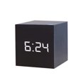 thumbnail image 4 of Reloj despertador digital ShuxiuWang con pantalla LED de madera alarma mini 2,5 pulgadas, 4 of 5